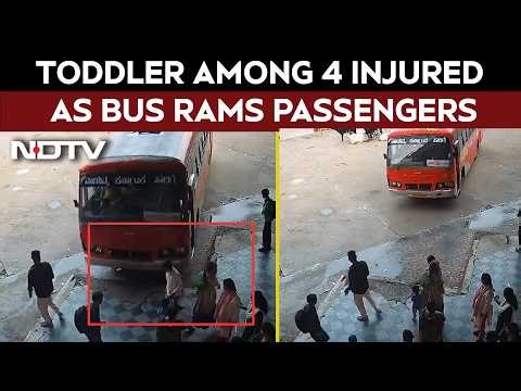 Toddler Among 4 Injured As Bus Rams Passengers In Karnataka