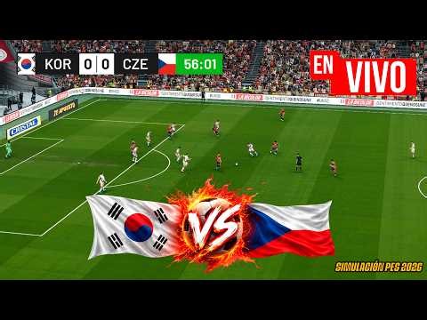 ✅REPUBLICA CHECA VS COREA DEL SUR NARRACIÓN EN VIVO / PARTIDO SIMULADO PES26 | NOTICIAS DEL VERDE TV