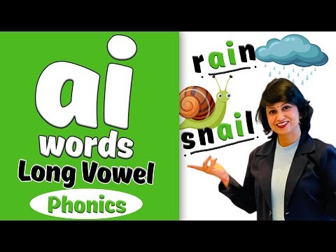 'ai' Words | Blending Phonics | Long Vowel