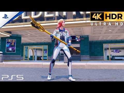 PS5 4K Ultra Graphics | Fortnite Dueling Dragons Jackie Skin Gameplay