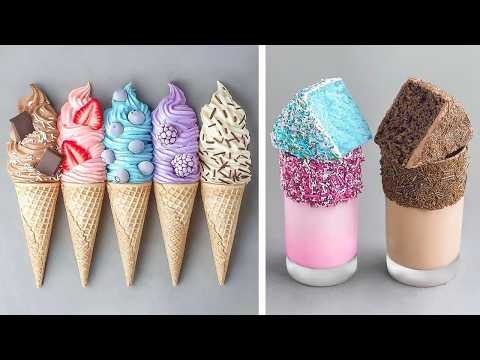 1 Hour Relaxing ⏰ Most Satisfying Dark Chocolate Cake Compilation | PINK Cake Tutorials