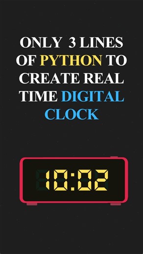 Create a Digital Clock Using Python⏰| Python Beginners Project