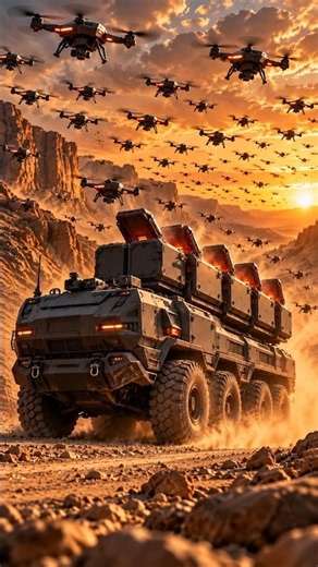 This Truck Launches a Drone Swarm