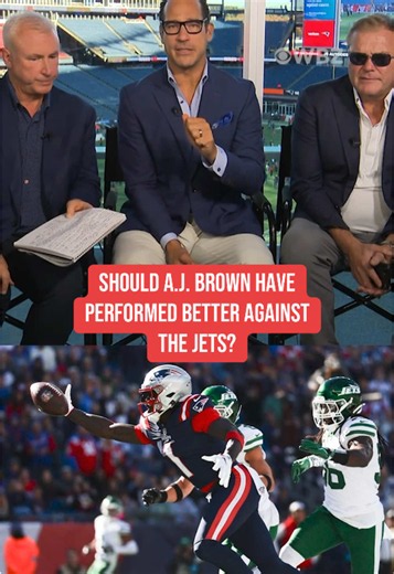 Sunday's matchup against the Jets was A.J. Brown's first game back since his injury early in the season opener. As the Patriots big off season get, should he have performed better or will it take some time for him to adjust? #patriots #newenglandpatriots #nfl #footballtiktok #ajbrown