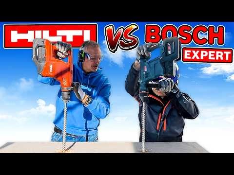 HILTI verliert gegen BOSCH! Bohrhammer Duell im Praxistest | Werkzeug News 364