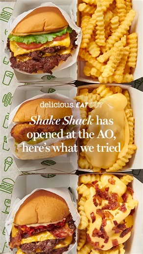 Taking Top Court position, as well as prime position in John Cain Arena, Shake Shack is serving up Australian Angus beef burgers in an Australian-first pop-up at the Australian Open. 🎾 What do you think? Is it worth buying a ground pass simply to be one of the first and only Aussies to experience a ShackBurger® on home shores? 🍔 Tell us in the comments. 👇 Find out what other food highlights are available at the AO here: bit.ly/4mQhEUk | delicious. Australia