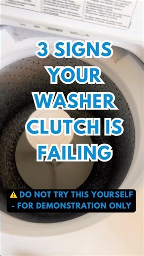 3 Signs Your Washer Clutch Is Failing (Easy Test)