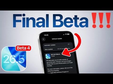 iOS 26.5 Beta 4 is OUT - FINAL BETA!!!