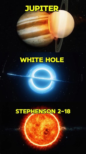 Jupiter vs White Hole vs Stephenson 2-18🪐⭐⚪ #space #universe #jupiter