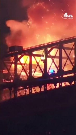 Fire breaks out on Brooklyn Bridge during Macy's fireworks show | NBC New York