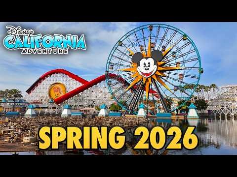 Disney California Adventure - Spring 2026 Walkthrough - Cars Land & Park Tour at Disneyland [4K]