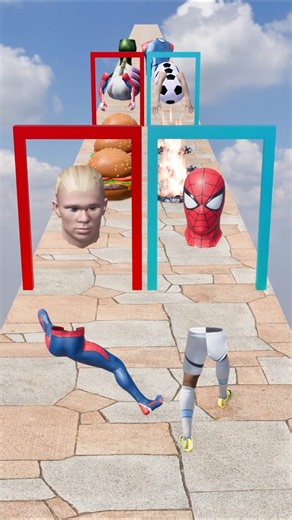 GTA V New Build a Queen Run Spider-man vs Haaland Funny Epic Challenge! #spiderman