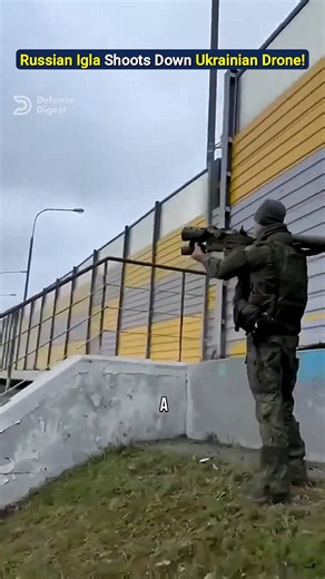 Russian Igla MANPADS Shoots Down Ukrainian Liutyi Drone