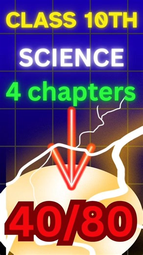 most scoring chapters in science class 10th | easy 4 chps =40 marks| #cbse #class10