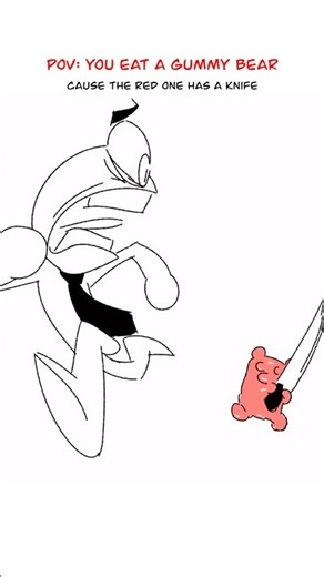 Gummy Bears 😳 (Animation Meme) Anim: teykio #shorts