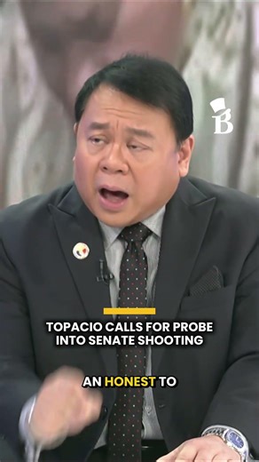 Topacio Calls for Probe Into Senate Shooting