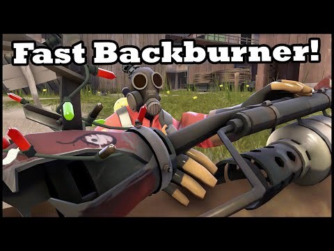 Fast Backburner Pyro! Team Fortress 2 Pyro Gameplay