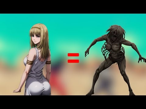 Characters and Their Titan Forms in Attack on Titan