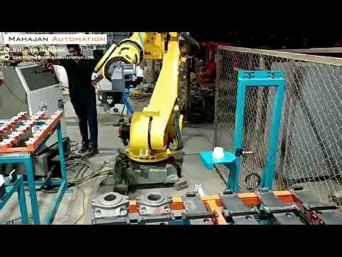 Material Handling Automation with Industrial Robot | Smart Factory Solution