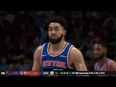 NBA 2K26 Gameplay: New York Knicks vs Oklahoma City Thunder - (Xbox Series X) [4K60FPS]