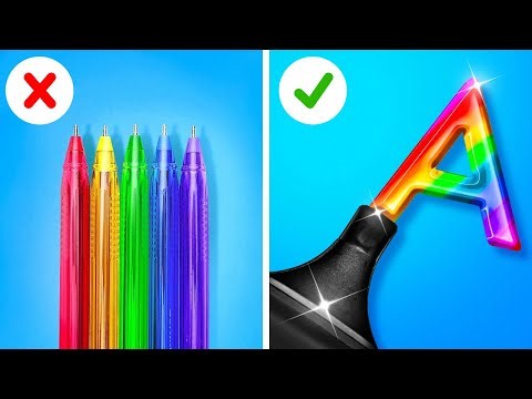 Amazing Ideas for Creative Students 📚 Clever DIY Tricks and Fun Crafts