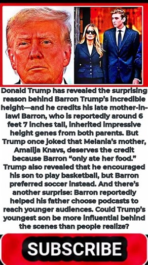 Trump Reveals the SURPRISING Secret Behind Barron’s Incredible Height!