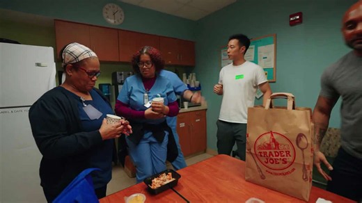 Surprising the true heroes with a warm homecooked meal