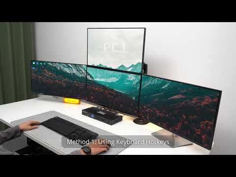 I heard someone is interested in a KVM switch for four monitors and four computers?