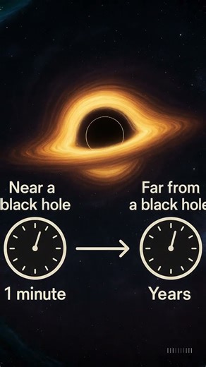 Time Dilation Near a Black Hole #shorts #youtubeshorts #science