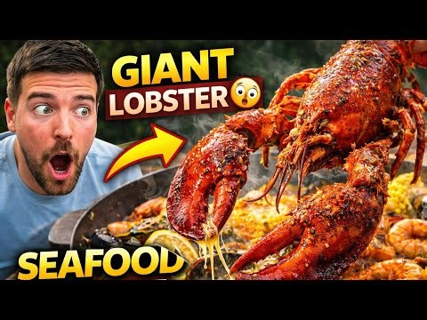 American Lobster Feast 😍 | Huge Lobster Cooking & Eating in Village Style (Seafood Mukbang)