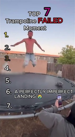 Trampoline Fail That Ends Badly 😱 #trampoline #fail #viral
