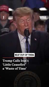 Trump Calls Iran’s ‘Little Ceasefire’ A ‘Waste Of Time’ | Firstpost News