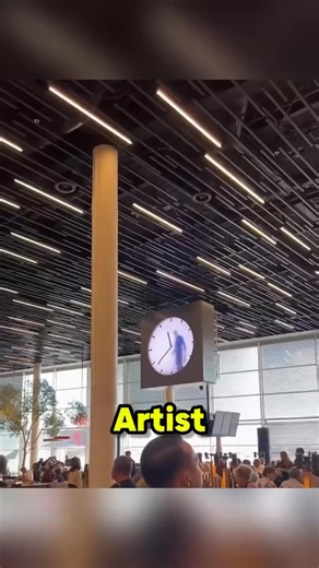 This Giant Clock Is Actually a Video Illusion At Amsterdam’s Schiphol Airport, a giant clock creates the illusion that a man inside is drawing the time by hand. It’s actually a 12-hour video artwork called “Real Time” by Dutch artist Maarten Baas, where a filmed worker continuously redraws the clock hands in sync with real time. #interestingfacts ##technology #amazing #unique #knowledge Credit: @IvyCottageIndustries / YT | the pixel genix