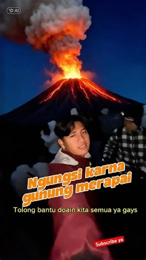 Evacuated because of Mount Merapi #davidsunairi #minivlog #villagechildren #comedy