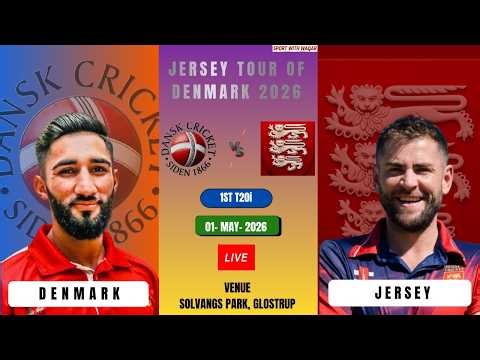 🔴Live: Denmark vs Jersey | DEN vs JSY | DEN vs JSY 1st T20 Live | DEN vs JSY Live Score & Commentary