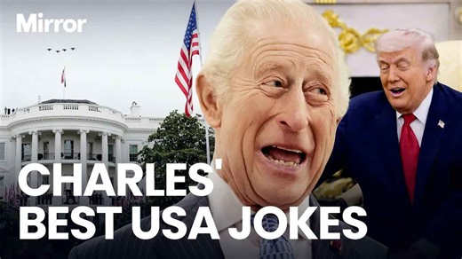 King Charles top 12 jokes as he pokes fun at Trump and shares Churchill's naked White House story