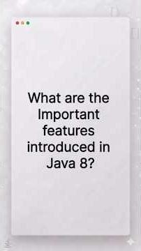 Important features of Java 8 | Most Asked Java Interview Question | Java Interview series #1