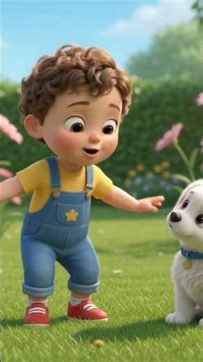 Benny and his puppy have fun! 🐶💛 #BennyBooKids #Shorts #KidsCartoon #CutePuppy