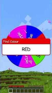 First to Find The Colour in Our Minecraft World
