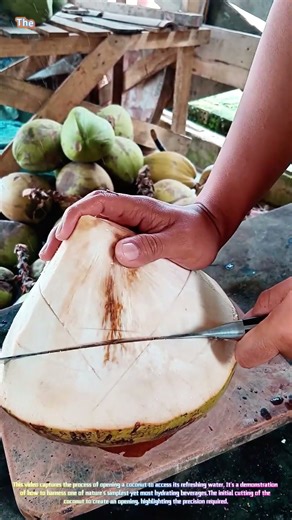 Cracking Open a Coconut: Extracting Nature's Drink 🥥🌴