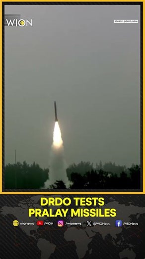 DRDO Successfully Conducts Salvo Launch Of Two Pralay Missiles In Odisha | WION Shorts