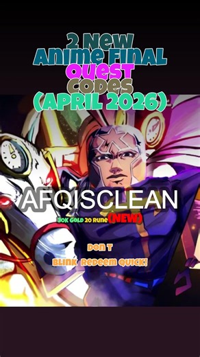 HOT Anime Final Quest CODES 2026 #animefinalquest #robloxcodes