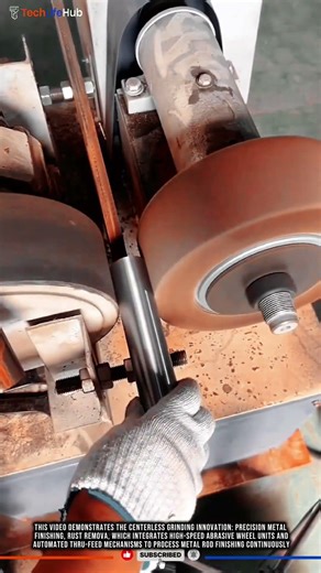 Centerless Grinding Innovation: Precision Metal Finishing, Rust Removal #tech