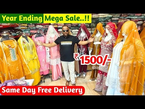 Year End Mega Sale With Flat 50% OFF || Premium Partywear Pakistani 3-Pcs Readymade & Suits
