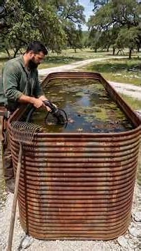 From Rust to Resort DIY Stock Tank Pool Build #diy #luxury #pool