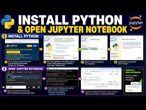 Install Python and Open Jupyter Notebook