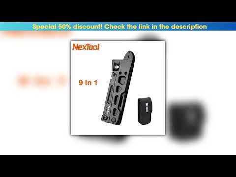 Get NexTool 9 In 1 Multi-Function Wrench Knife Folding Tool Multi-Purpose Pliers Wood Saw Slotted S