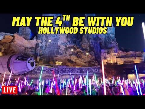 🔴Live: May the 4th at Disney's Hollywood Studios Star wars day at Walt Disney World 5/4/2026