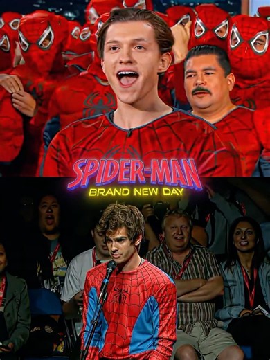 Tom Holland and Andrew Garfield Revealed as Spider-Man 🕷️🔥 #spiderman #tomholland #shorts