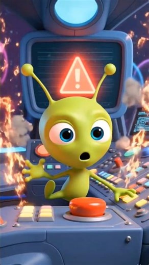 Alien Hit the Wrong Button… Big Mistake 😱👽 #Shorts #Funny